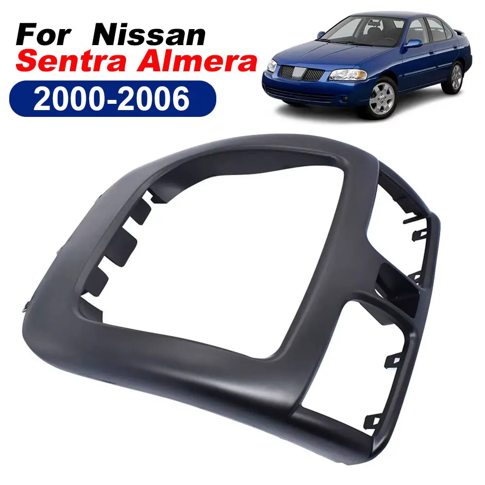 Center Console Radio Stereo 10.1inch DVD Player GPS Navigation Frame 2DIN Mount Interior Trim for Nissan Sentra Sunny 2000-2006