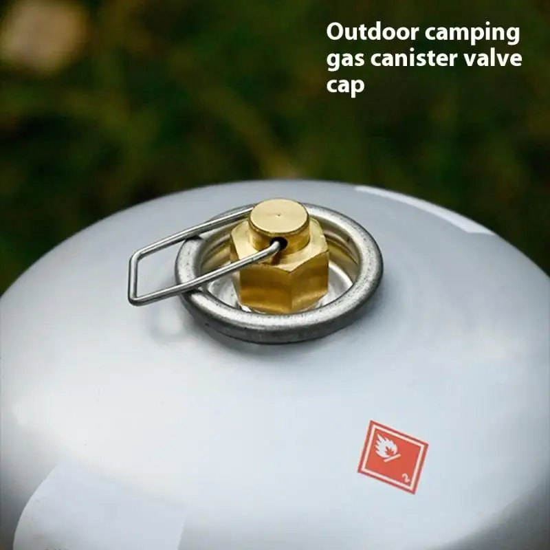 1Pcs Flat Gas Tank Anti-leak Plug Liquefied Gas Connection-Line Blocking Cap Gas Tank Cap Outdoor Camping Stove Cap
