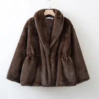 KWTX 2025 New Women's Casual Warm Cropped Coat With Drawstring Autumn Winter Design Outerwear Polyester Spandex Street Style - Image 4