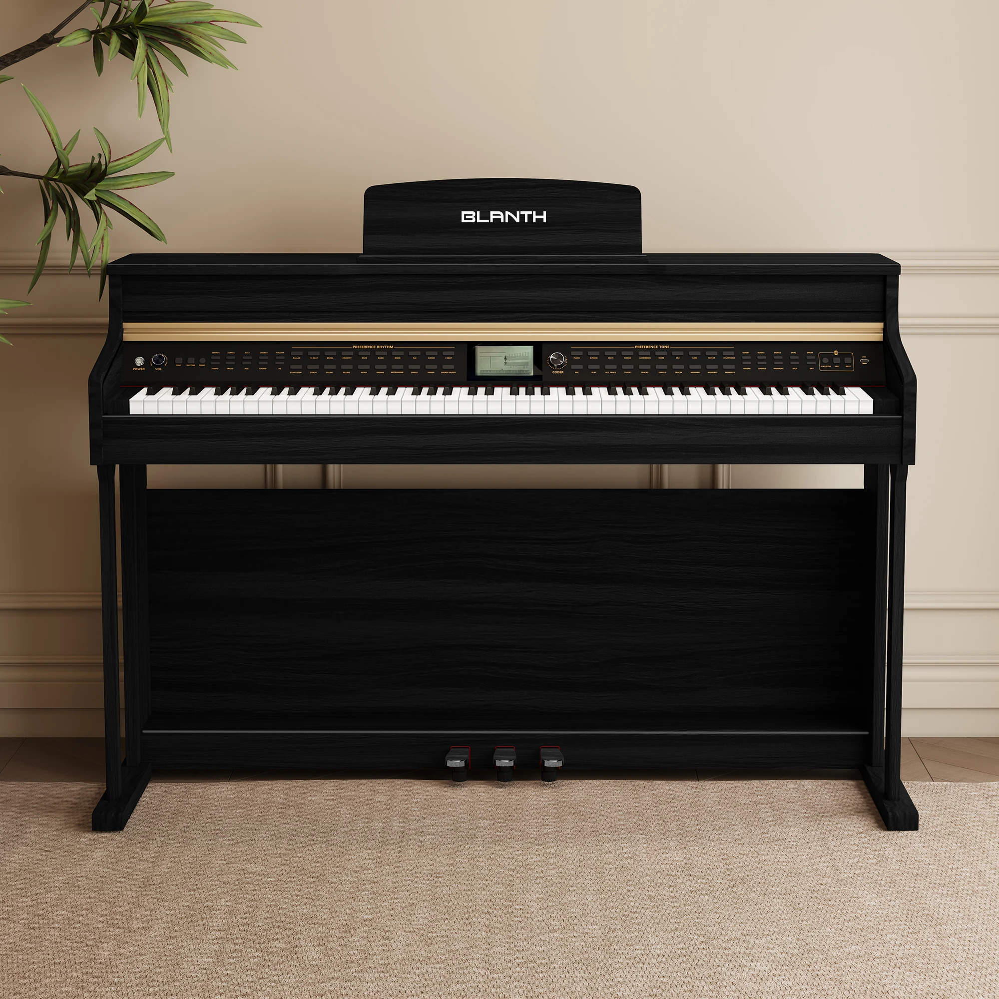 88 Key Digital Piano Professional Electronic Keyboard Full Electric Piano Instrument For Beginners Adults Studio Use