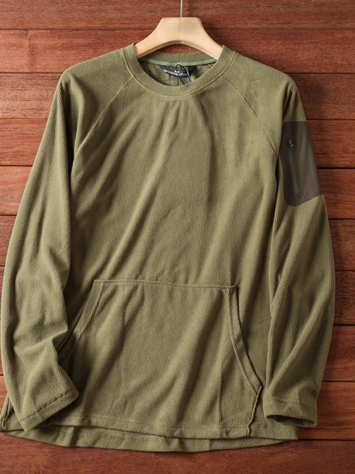 الرجال في الهواء الطلق الدافئة Fce طويل Sve تي شيرت الطيور نمط خفيفة الوزن النسيج الخريف الشتاء Faion الحضرية Sle جولة Ne المحملة