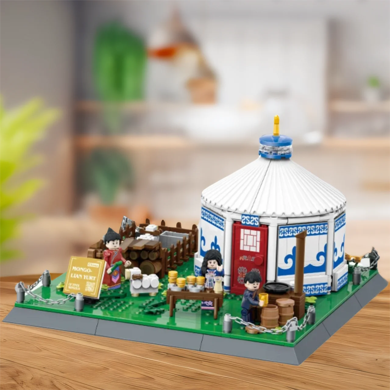 

Китай Монгольские Юрты Креативный строительный блок Монголия Культурная архитектура Наборы строительных моделей Кирпичные развивающие игрушки