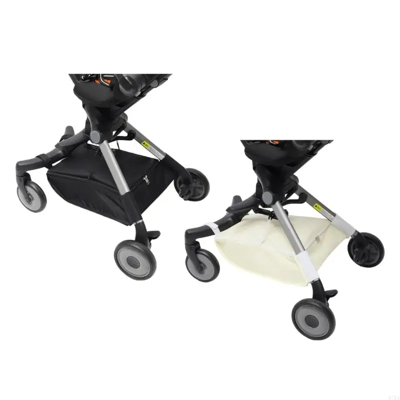 

97BE Infant Strollers Bottom Bag Large Capacity Strollers Storage Bag Organization