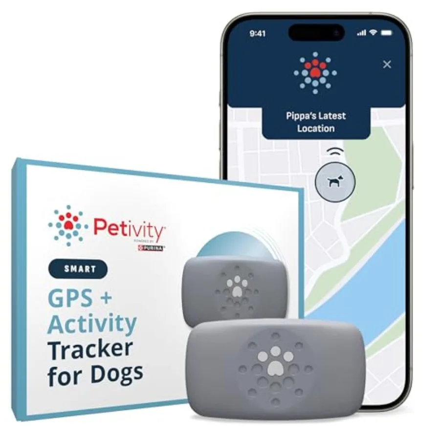 

Smart GPS and Activity Pet Tracker for Dogs Powered by Purina Waterproof Real Time Tracking GPS Dog Collar Downloadable App Sub