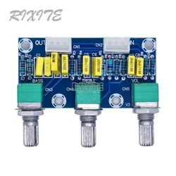 XH-M802 Amplifier Board High And Low Voltage Mixer Tone Board Volume Control Subwoofer PCB Sound Adjustment Amplifier