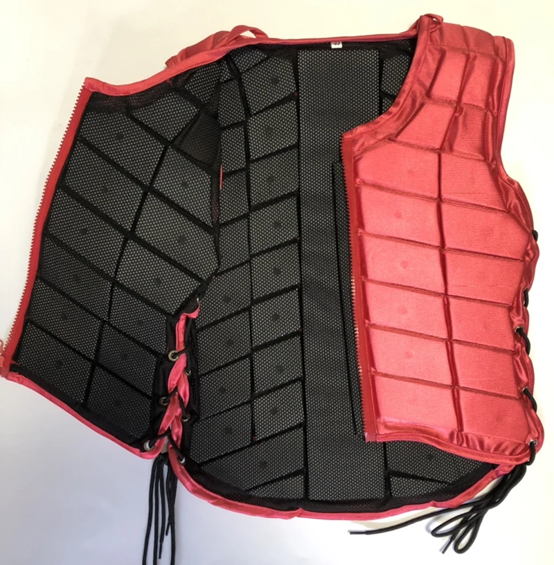 Adult Women Horse Riding Body Protector Vest Thicken 1.5cm Mens Equestrian Vest Equine Armor Riding Horse Protection Accessories