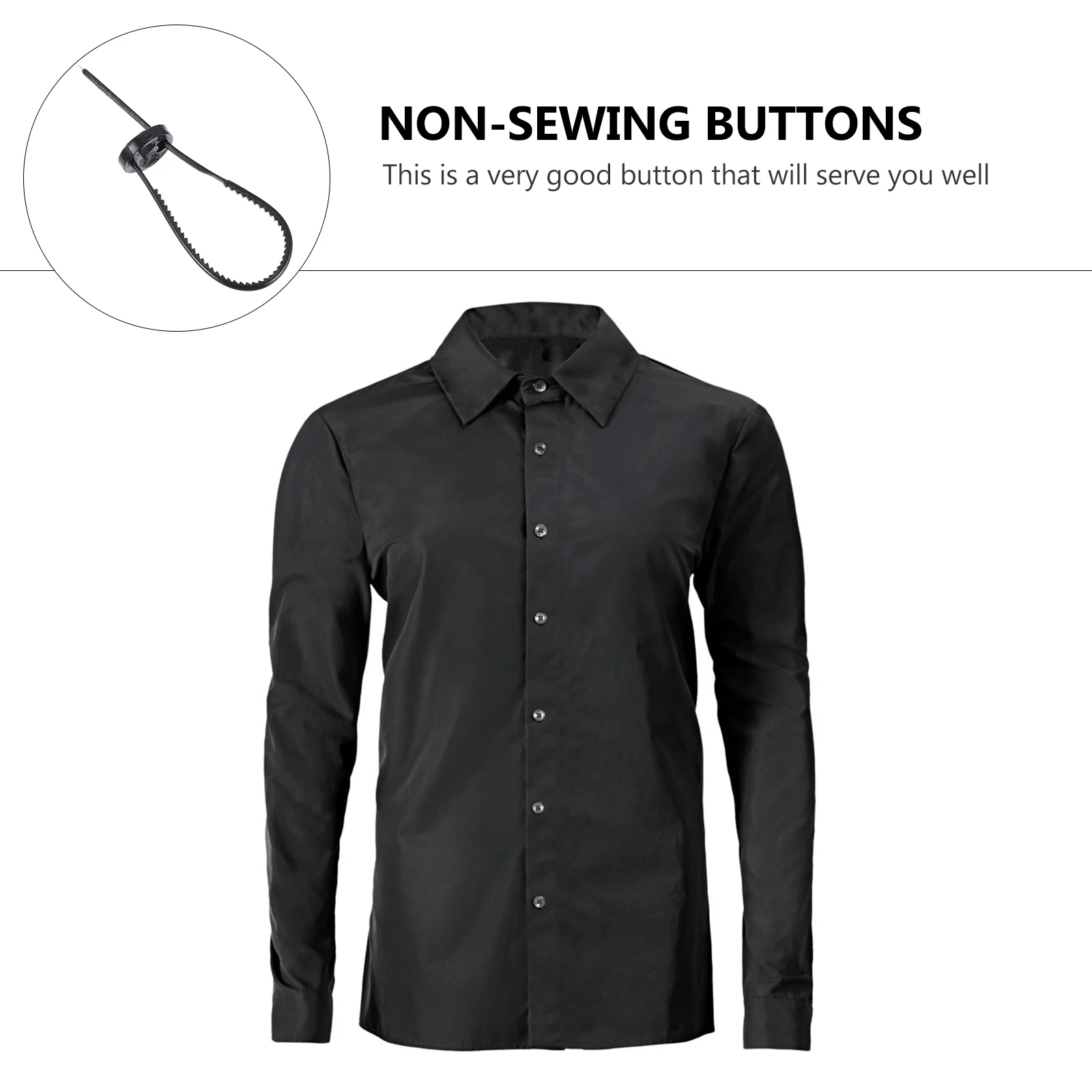 

60Pcs Quick Fasteners Needle-Free Reusable Buttons for Coats Windbreakers Multipurpose Clothes Fixation Buttons