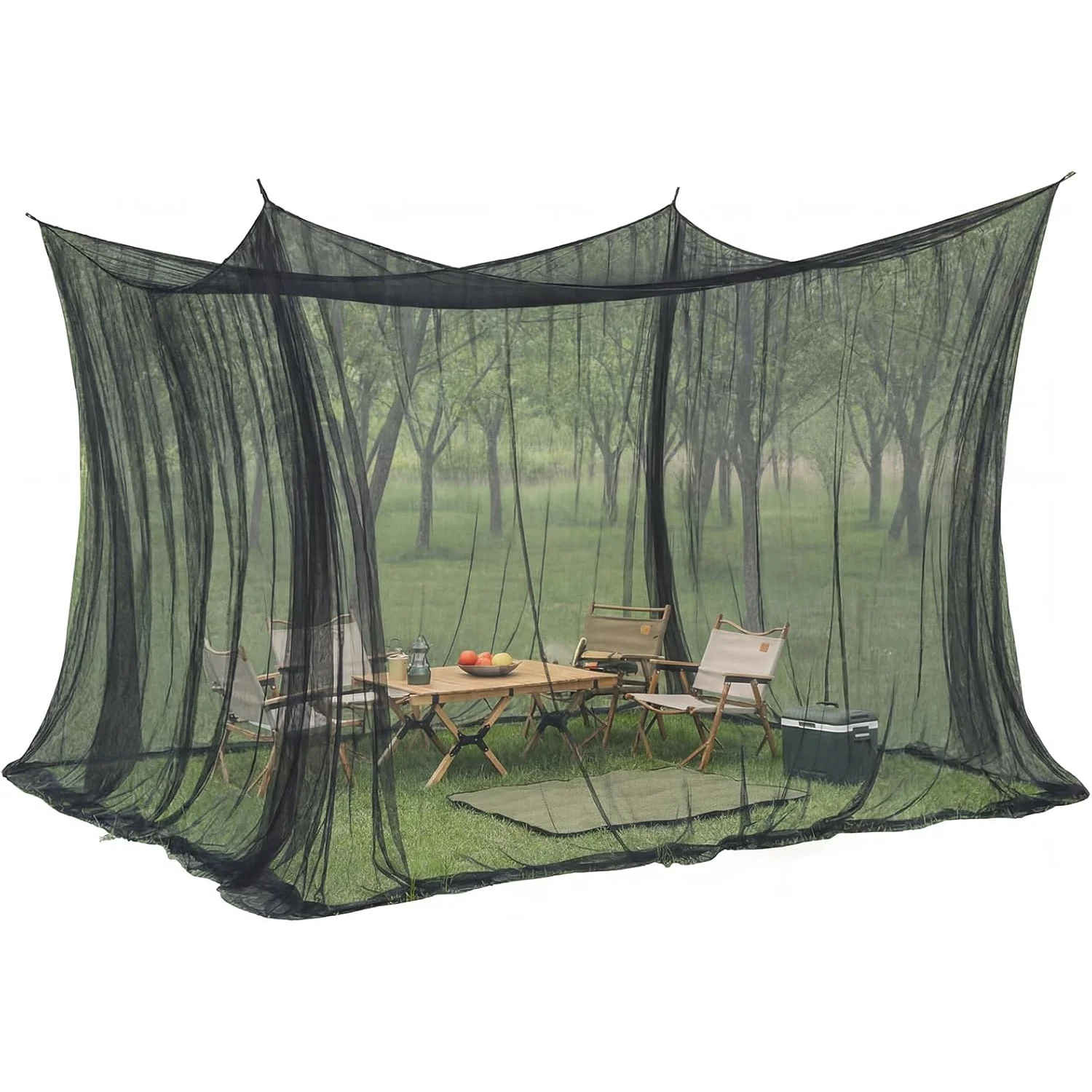 Double Bed Outdoor Travel Mosquito Net Portable Enclosed Insect Screen Tent for Gazebos Gardens Balconies & Terraces