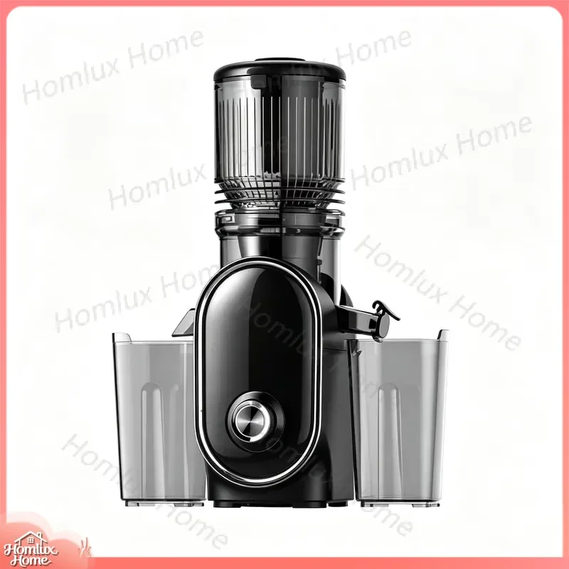 Portable Slow Juicer 800ml Large Caliber High Juice Yield No Mesh Filter Pomace Separator Quiet Motor Home Kitchen Fruit