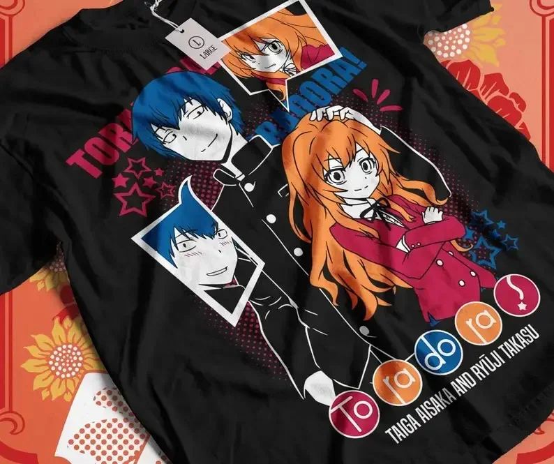 Unisex Toradora! Taiga Aisaka Promise Anime T-Shirt, Ryuji Takasu Manga Shirt