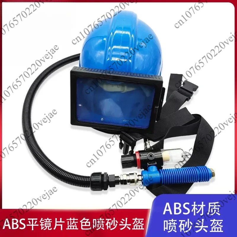 Sand Blast Helmet, Sandblasting  Hood with Air Breathing HoseOxygen Supply Sandblasting Helmet, Temperature Control Sandb