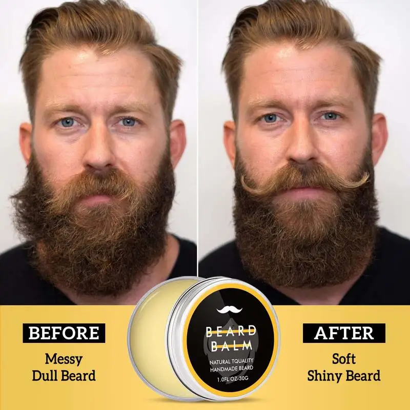 Beard Styling Balm Beard Wax Beard Butter Beard Moisturizer Mustache Balm Beard Softener Beard Products for Men Promote Facial