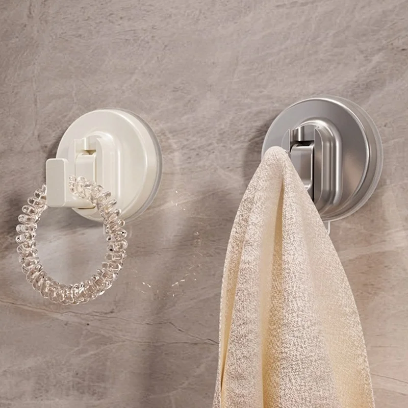 No Drilling Bathroom Suction Cup Hook Vacuum No Mark Strong Adhesive Wall Mount Load-Bearing Door Storage Required Hook