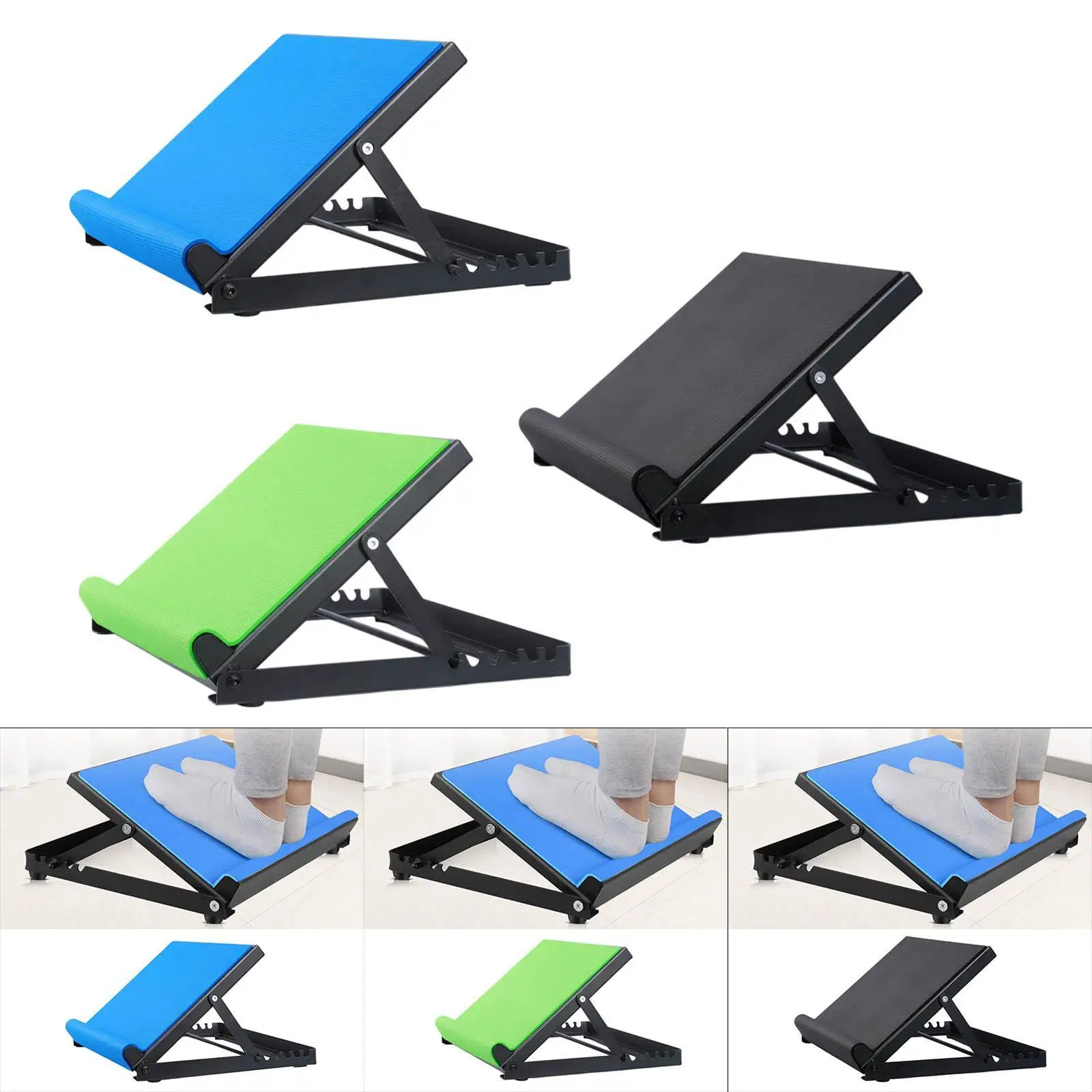 

Slant Board for Calf Stretching Portable Non Slip Calf Extension Inclined Plate Incline Board 6 Adjustable Angles for Fitness