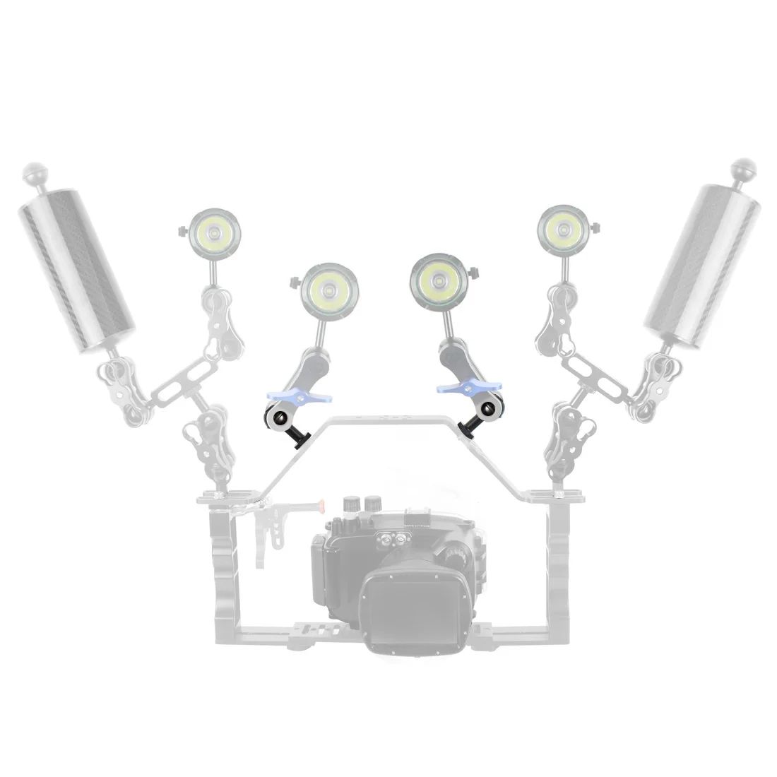 1-Zoll-Kugelkopf-Adapter 1/4 Zoll M5 verstellbare Schraube feste Halterung für GoPro SJCAM Action-Kamera Unterwasser-Tauchhalterung Tablettklemme – Detail 27