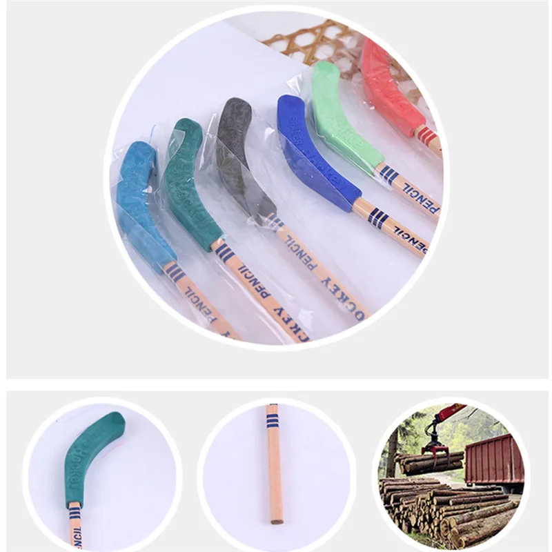 

Новинка! Хоккейные карандаши и ластики - хоккейные палки, товары для спортивной тематической вечеринки, забавные крутые карандаши для любителей хоккея, студентов