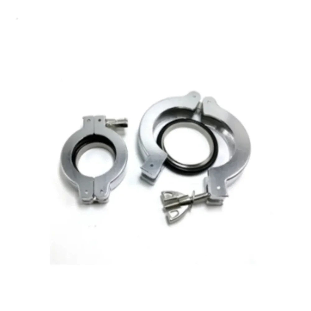 KF10 KF16 KF25 KF40 KF50 , rubber gasket bracket aluminium alloy vacuum tube clamp , Vacuum bellows clamps