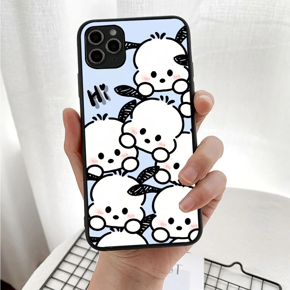 ZY25 sarung silikon Pochacco, pelindung lunak TPU untuk OPPO A95 A94 A93 A91 A76 A53 A53S A57 A55 A56 A33 A32 A15 A15S