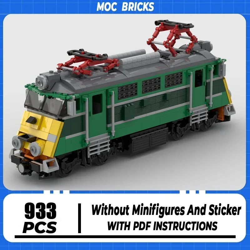 

Railway Train Series Moc Building Bricks EP-07 Locomotive Train Model Building Technology Modular Block DIY Toy Holiday Gifts