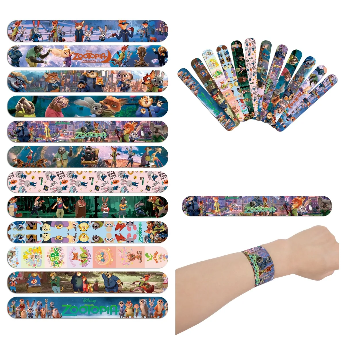 

Браслеты Zootopia, подарок для вечеринки, наполнители для сумок с подарками, рождественские награды, браслеты, браслеты для детей, подарки на день рождения