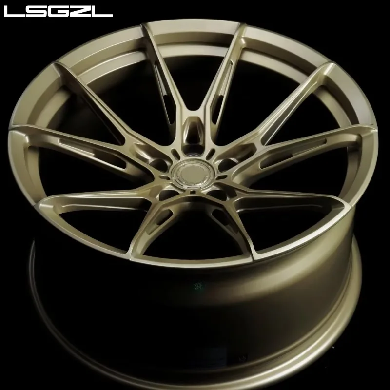 LSGZL Deep Concave Aluminum Alloy Forged Wheel Black Rim Passenger Car Wheels For Corvette C7 C8