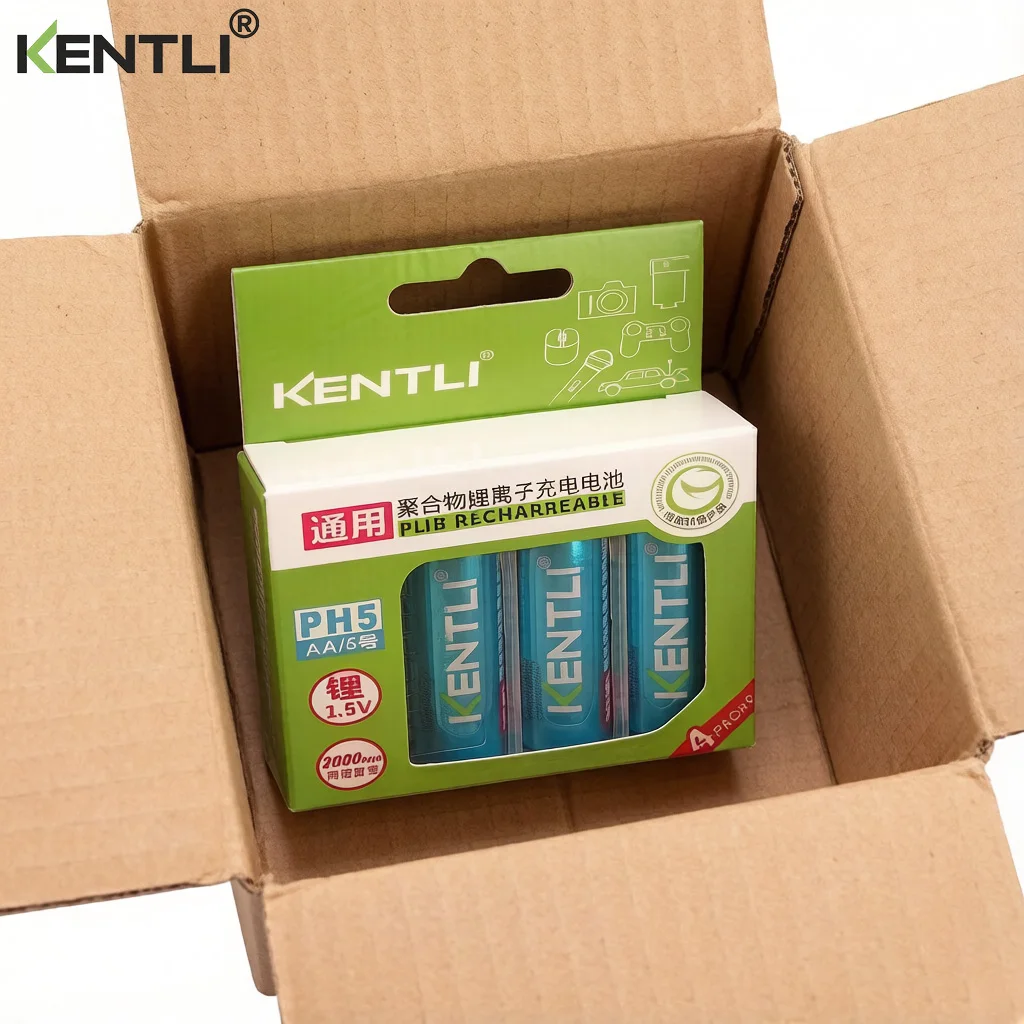 KENTLI 1 5v battery rechargeable batteries with charger dropshipping battery aa  battery for home external battery