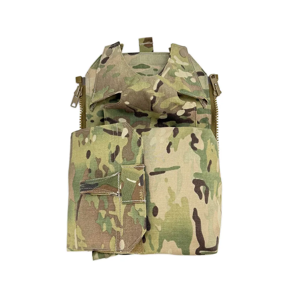 Tactical Gas Mask Fan Storage Bag Zipper Pouch for Vest Attack Backplate Bag