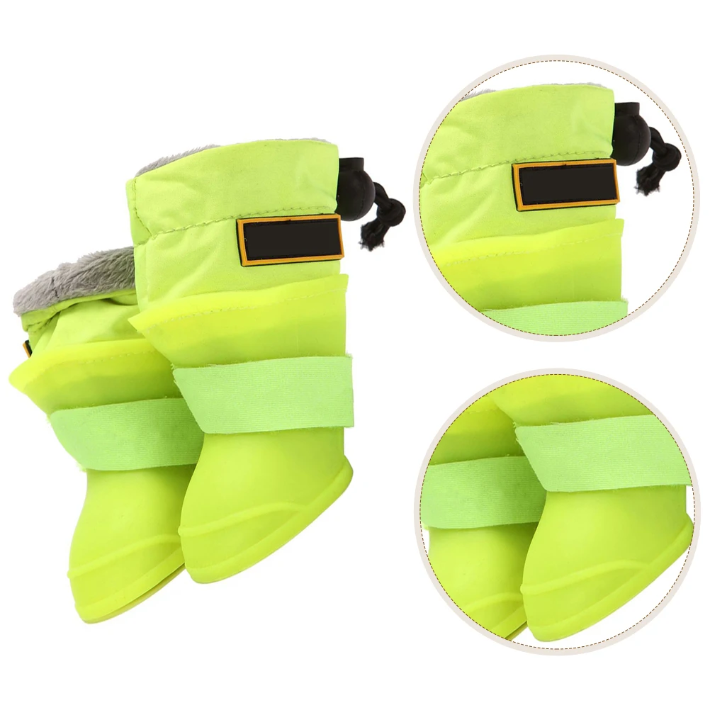 

4 Pcs Waterproof Dog Rain Shoes for Large Pets Silicone Gel Boots Galoshes Paw Protection Anti Slip Outdoor Pet Shoes Keep Paws