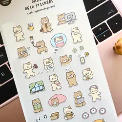 Korean Import Original Suatelier Cat Life Cartoon Paper Stickers Scrapbooking Diy Journal Stationery Sticke Deco Art Supply 1176