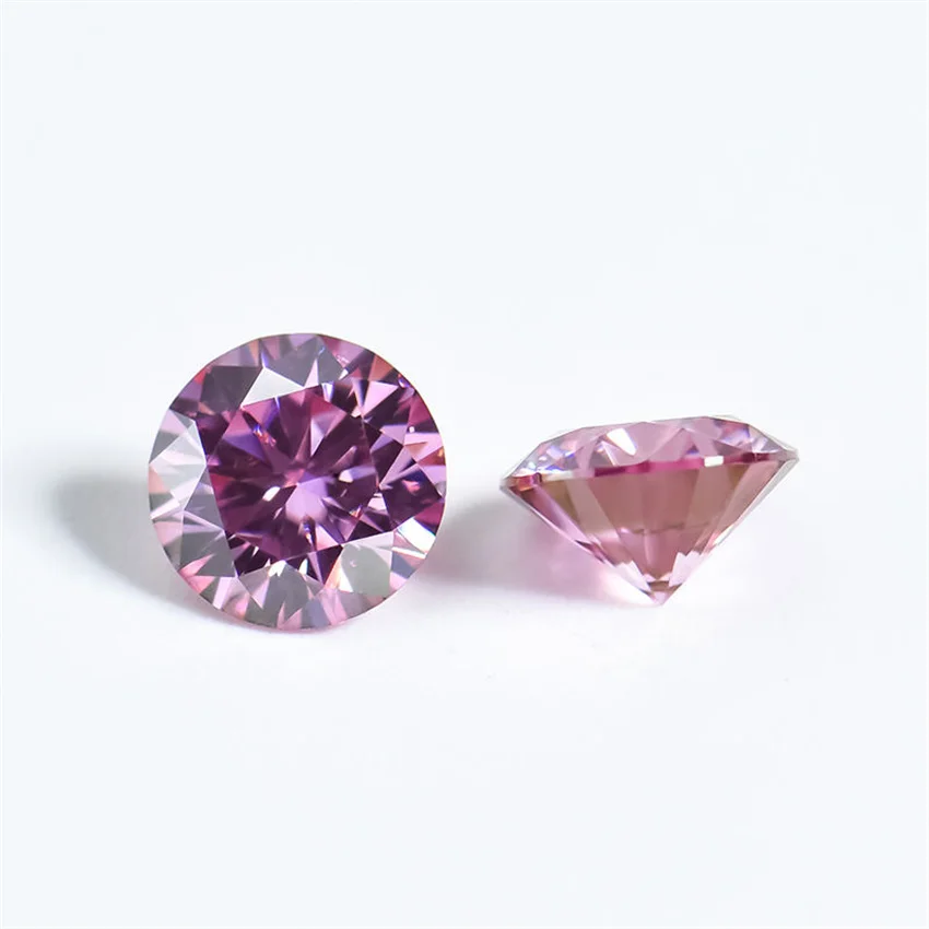 Tbestone Gekleurde Losse Moissanite Stenen 0.5-3ct Roze Groen Zwart Moissanites Shining Fijne Sieraden Ronde Lab Grown Diamanten