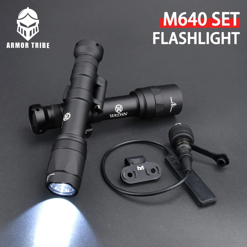 

M640 640B 640W 640U Wadsn Scout Light Strobe Flashlight 800LM Airsoft WeaponLight Mlok Keymod Picatinny Rail Hunting Accessori