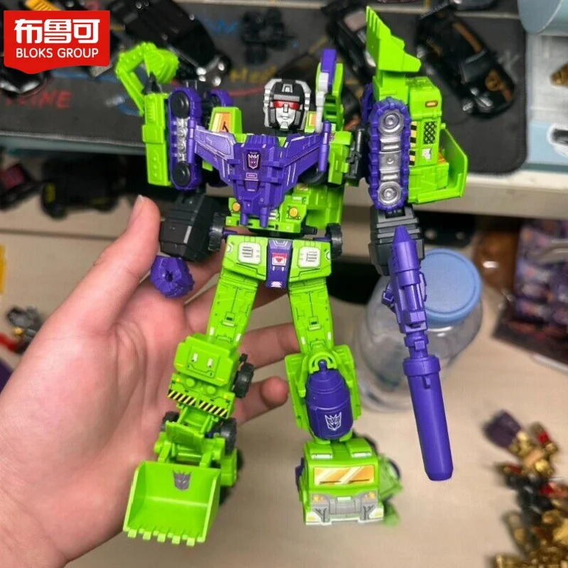 مجموعة نسخة المدافع من Blokees Devastator Transformers، دعامة ملحقة لقمة مثقاب مدرعة للألعاب والهوايات