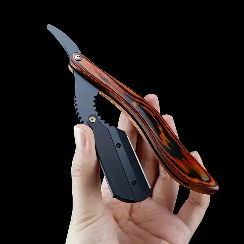 

Men's Manual Razor Stainless Steel Safe Hair Removal Shaving Razor Straight Edge Barber Accessories Folding Hair Cutting Tools