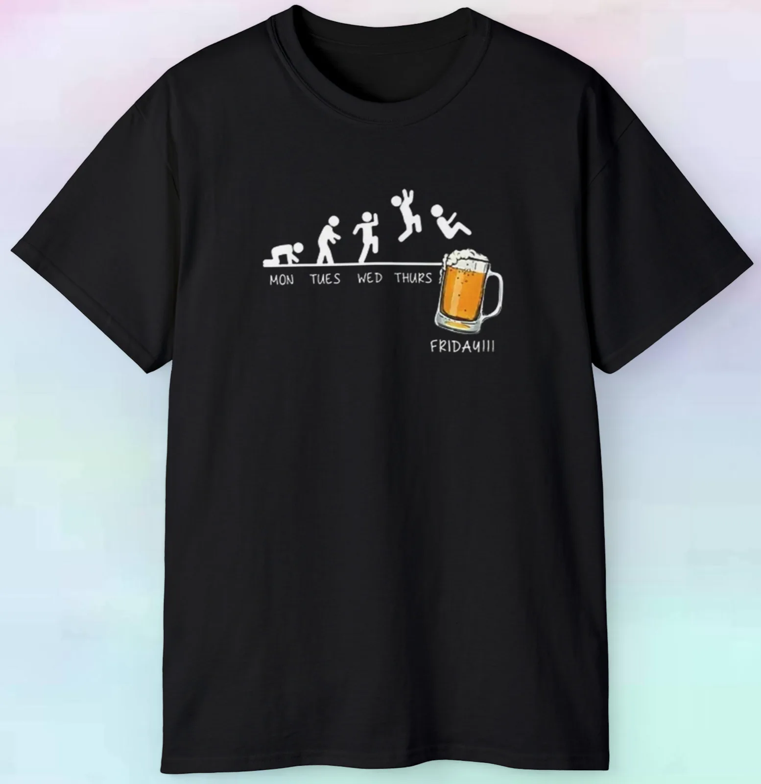 

Men's Women's Working For Friday T Shirt | Beer Funny Adult Beer | S-5XL Tee