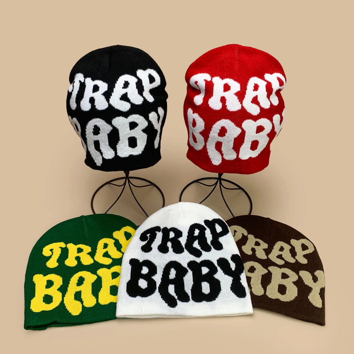 

Personal American Style Jacquard Letters Knitted Hats New Men Women Warm Street Fashion Hip-hop Versatile ins Skateboard Beanies