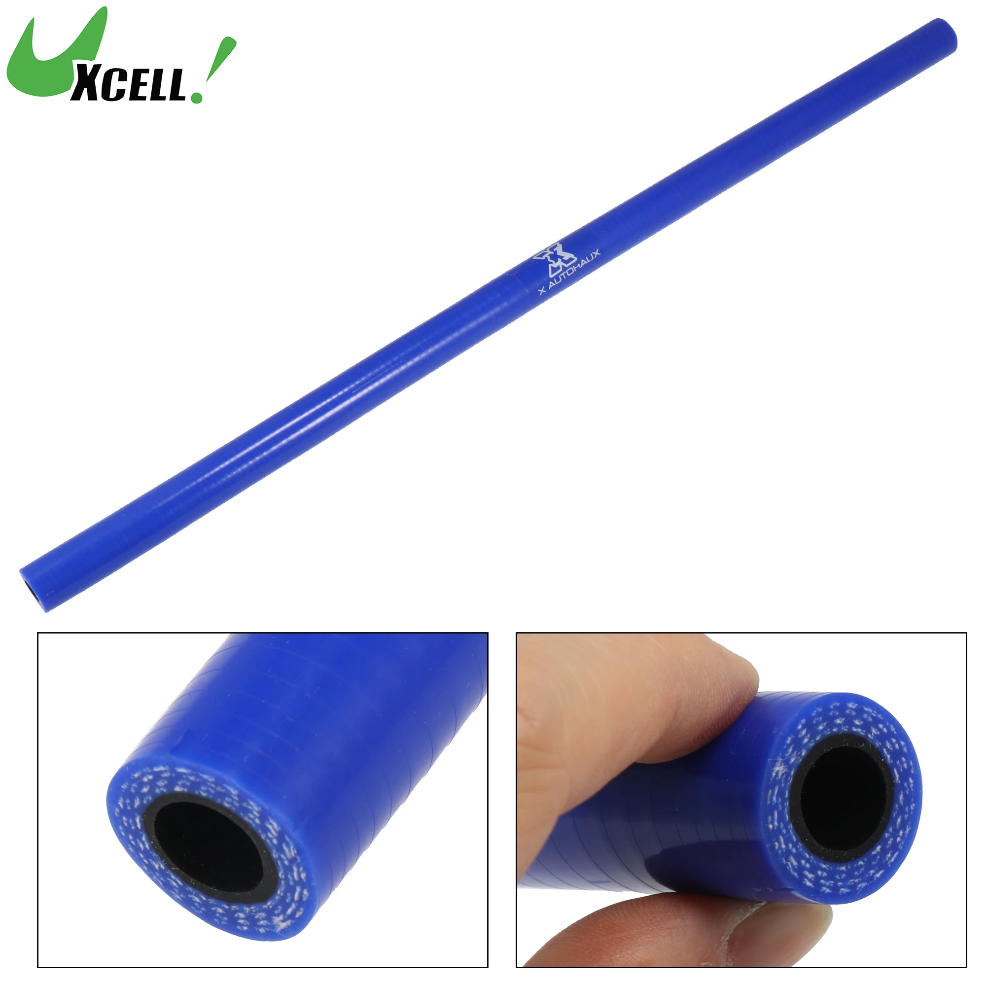 

UXCELL 50cm Length 8mm/11mm/13mm/16mm/19mm ID Straight Silicone Hose Coupler Tube Car Intercooler Intake Piping for Car