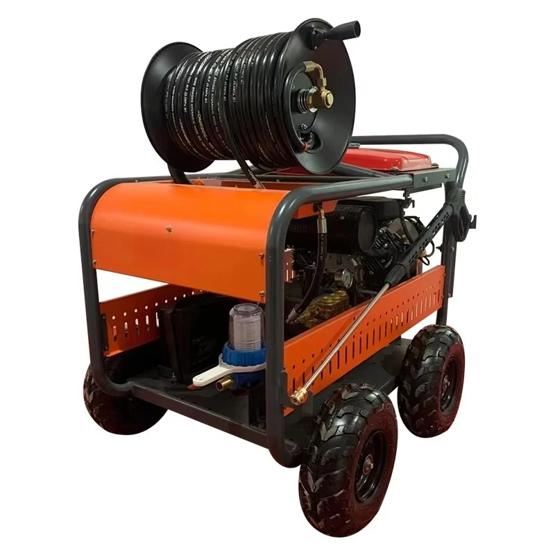 High Cost Performance Drain Jetter with 27HP/20000W Power for Industrial Pipe Maintenance High-Pressure Water Cleaning