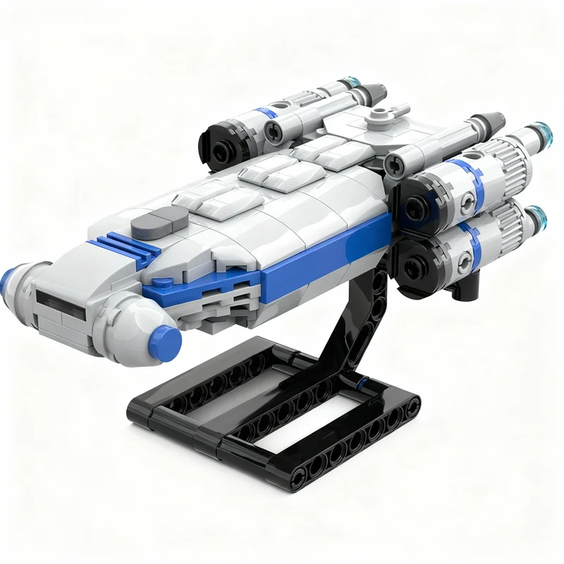 256pcs MOC Star Battle Resistance Intersystem Transport Ship I Model Building Blocks Toy Construction Christmas Gift Brick Idea