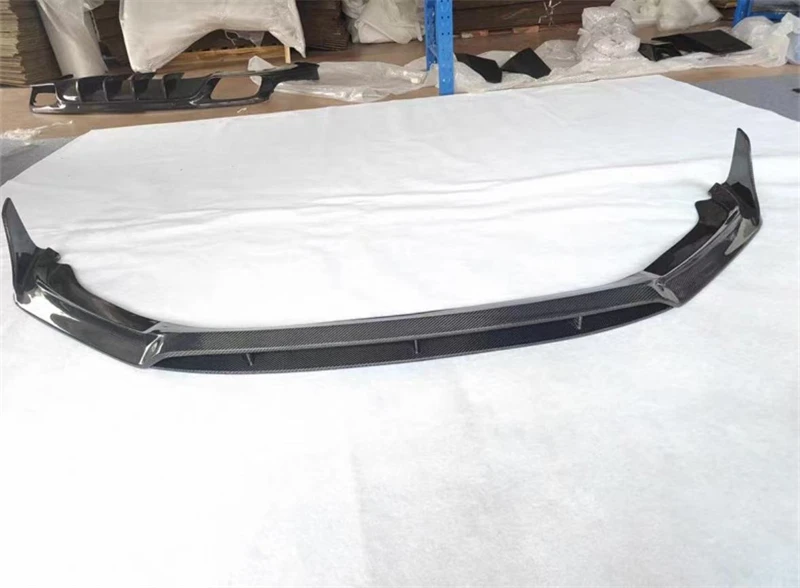 Untuk Porsche Panamera 971 2018 2019 2020 2021 2022 2023 ReaI Kit Spoiler Bibir Bumper Depan Serat Karbon