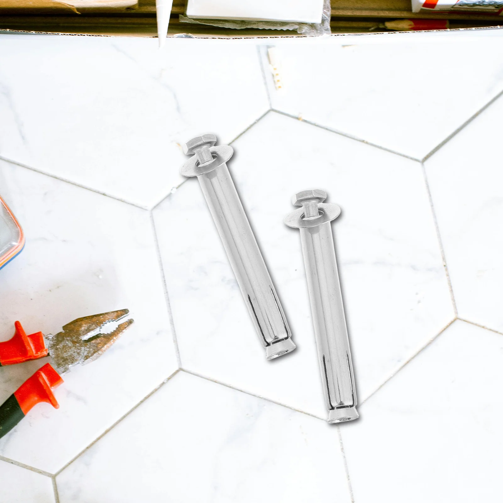 

5pcs Road Locator Iron Nails Heavy Duty Expansion Screws For Concrete Walls Doors Fixing Drive Anchors Sleeve Anchors