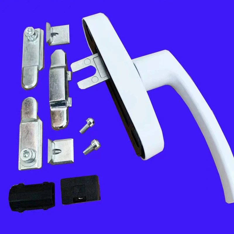 Thermal Break Aluminum Door Window Handle Two Point Lock Aluminum Alloy Large Handle In Swing Tilt Casement Window Hardware Acce