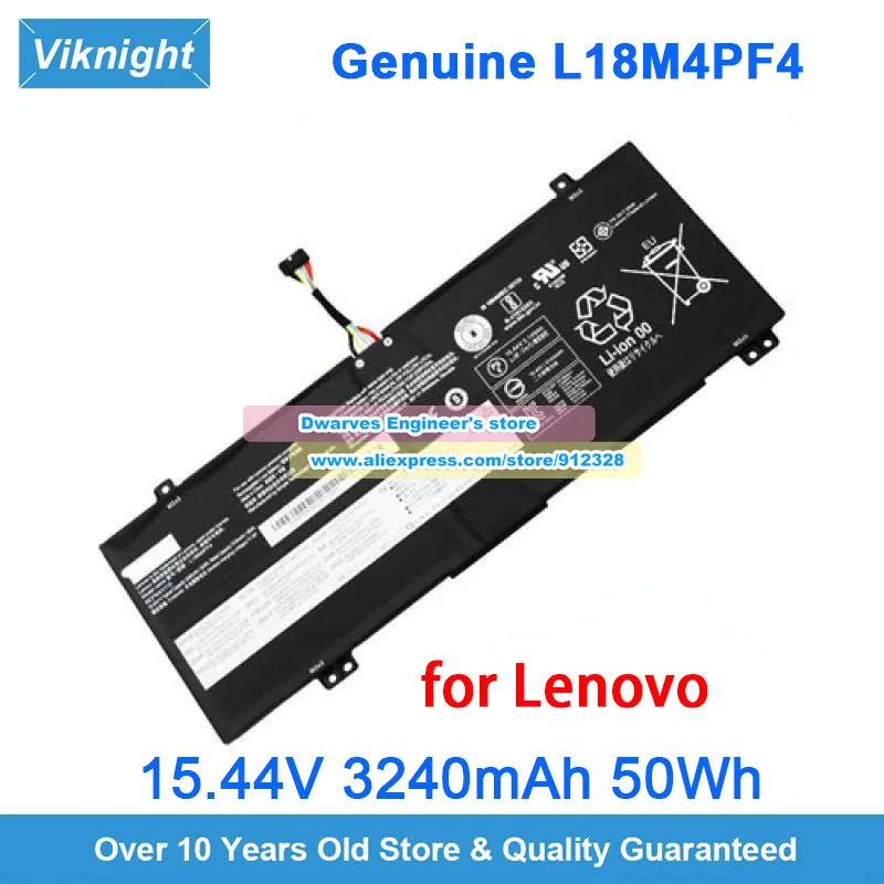 

Genuine L18M4PF4 Battery 15.44V 50Wh For Lenovo IdeaPad C340-14API C340-14IML C340-14IWL S540-14API S540-14IWL Xiaoxin Air14