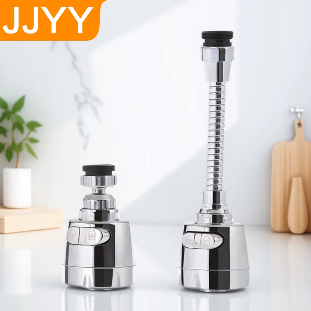 

360 Degree Rotating Kitchen Faucet Filter Anti-splash Economizer Universal Faucet Head with S L Size Options