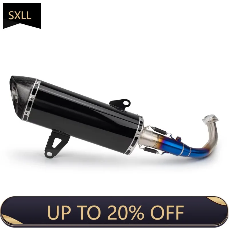 

SXLL For xmax300 xmax 300 full motorcycle exhaust muffler styem front exhaust pipe muffler exhaust pipe 2017-2024