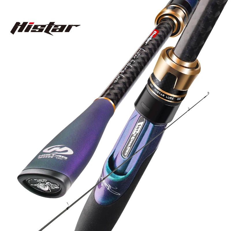 Imagem -03 - Histar-high Carbon Waves Fishing Rod Spinning Rock e Bass Fishing Rod Seções Fundição Longa mf Ação S2703ml S3003m 27 m a 3m