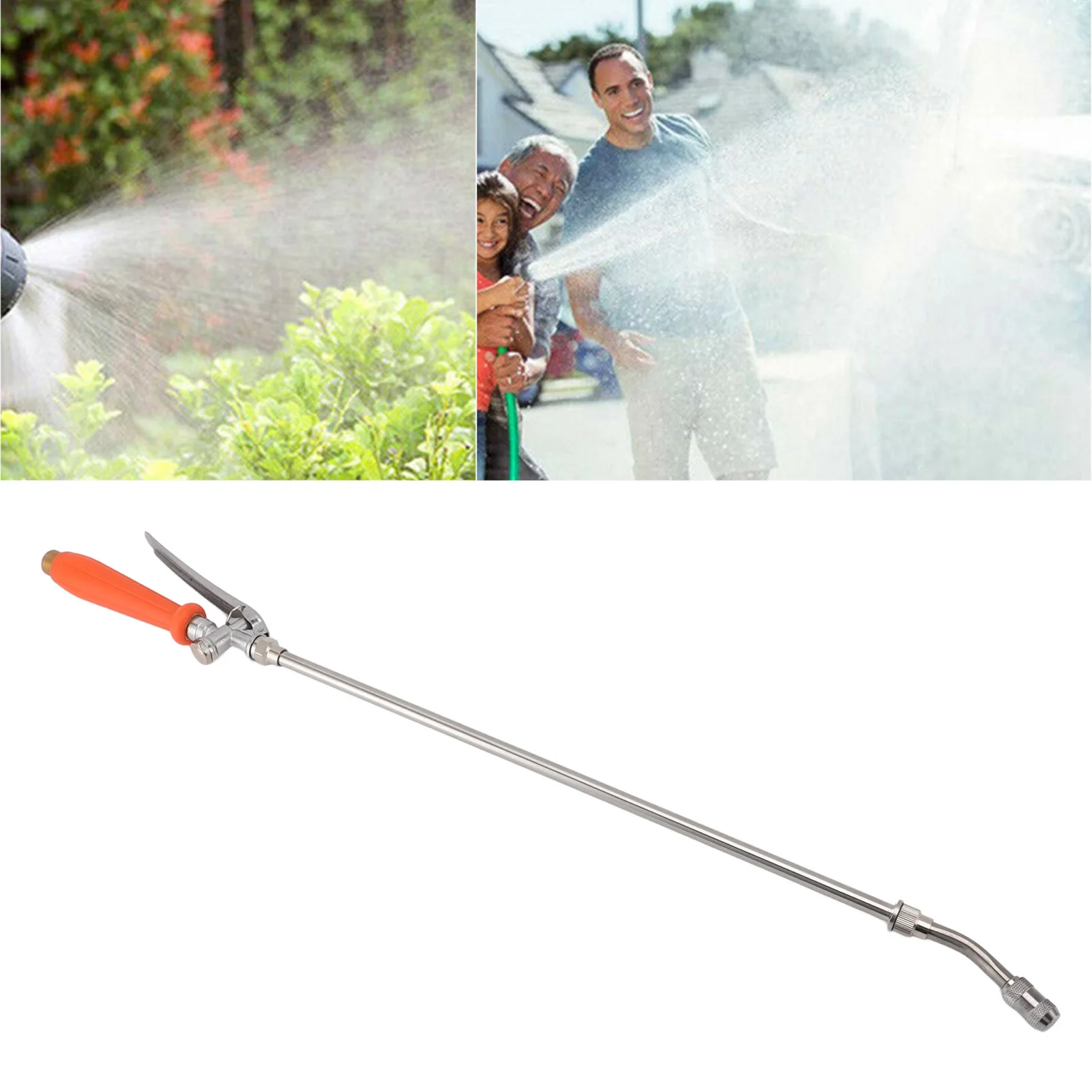 Sprayer Rod Practical Adjustable Sprayer Wand Multifunctional Stainless Steel Copper Nozzle Comfortable Grip for Cleaning Car