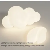 Minimalist PE White Cloud Children's Room Wall Lamp Home Creative Decor For Bedroom Living Room Gallery Corridor Aisle Fixtures
