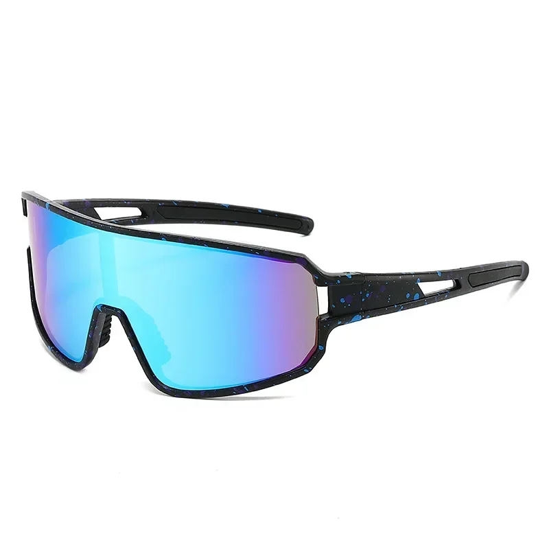 new trends European and American sunglasses Cross-border cycling sunshade glasses One-piece lenses Colorful cycling sunglasses