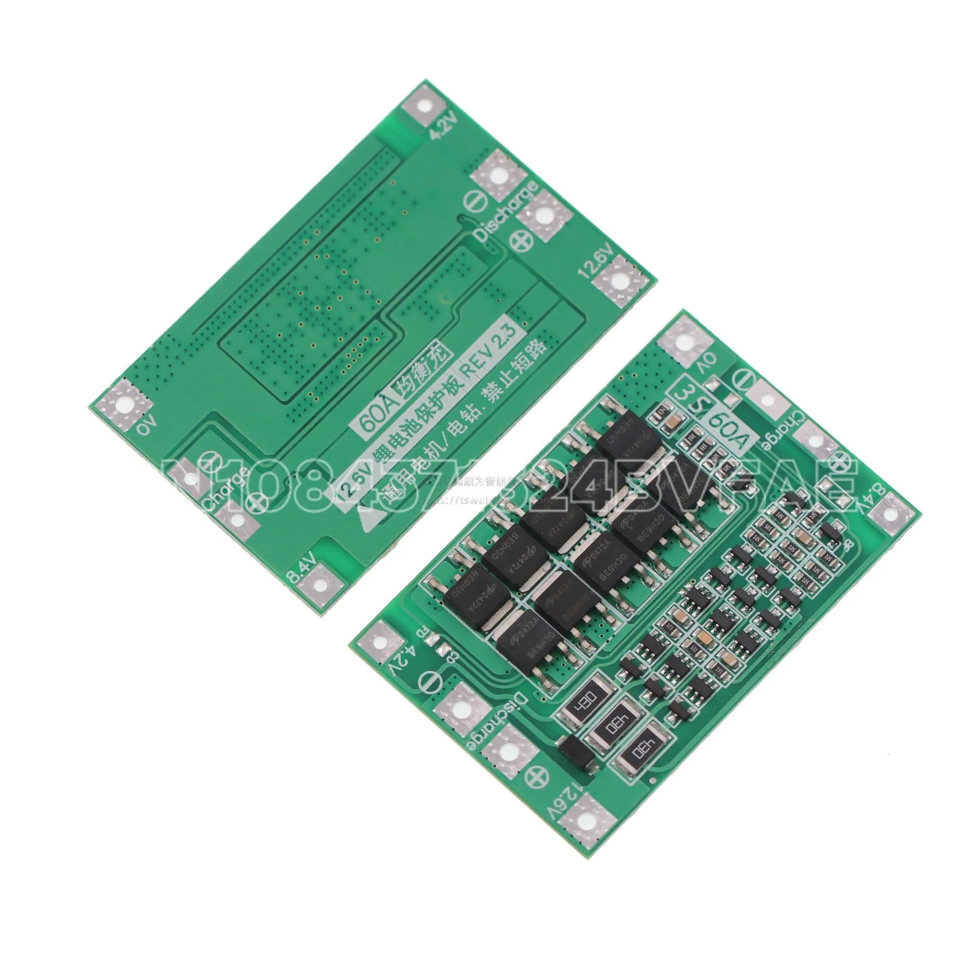 4-string 14.8V 16.8V 18650 lithium battery protection board with balanced starting drill 40A current