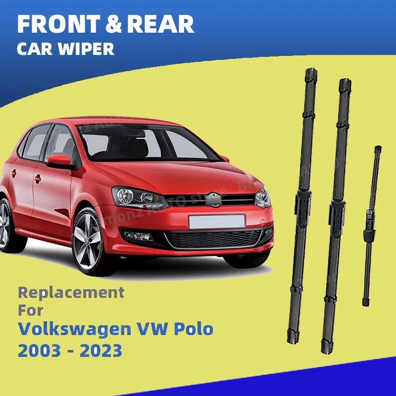 

Щетки стеклоочистителя с левым рулем для Volkswagen Polo 4 5 6 2003-2023, аксессуары для окон GTI RLINE 2012 2019